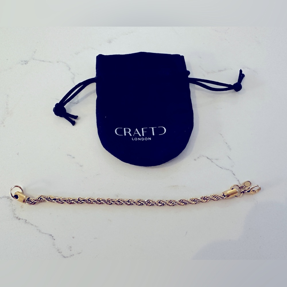 CRAFTD London Rope Bracelet in Gold